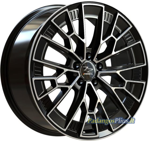 Fondmetal 1972 Glossy Black Machined 9x20/5x112 D66.5 ET41  