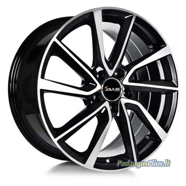 AVUS AC-518 Black Polished 7x17/5x108 D63.4 ET50  
